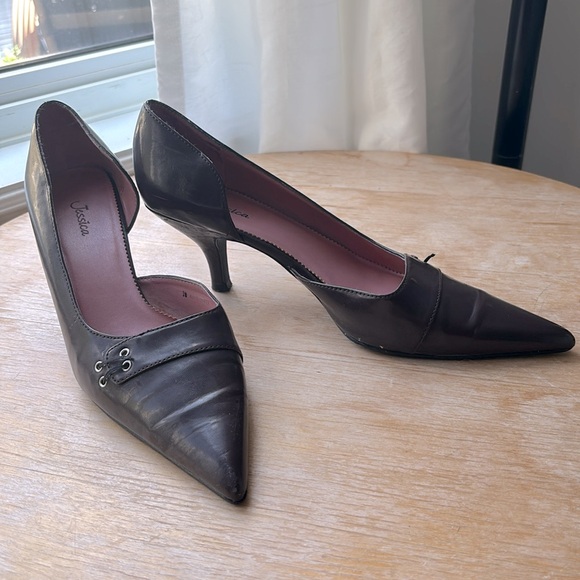 Jessica Sharp-toe heels deep purple - Picture 3 of 6